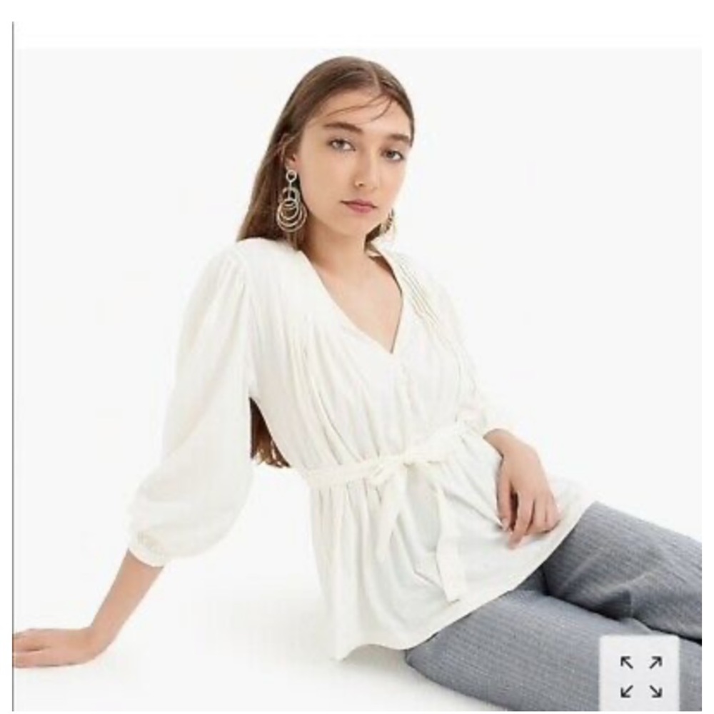 Point Sur by J.Crew tie- waist shirt size Med.